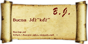Bucsa Jákó névjegykártya